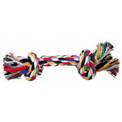 Corde multicolore pour chien, 40 cm