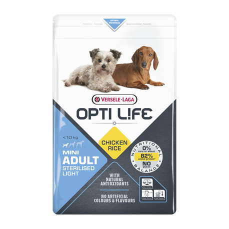 Croquettes pour petit chien light Opti Life