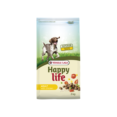 Croquette pour chien Happy Life au poulet 3 Kg