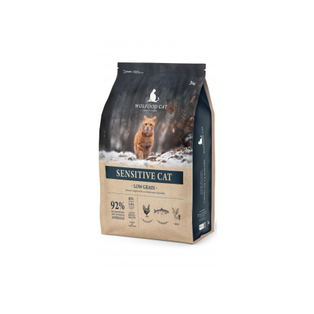 Wolfood pour Chat (peu de céréales) Sensitive Low Grain 3Kg