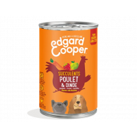 Boite humide Edgard et Cooper Poulet Dinde, Pomme 400 Gr