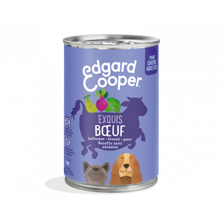 Boite humide Edgard et Cooper Boeuf, Betterave 400 Gr