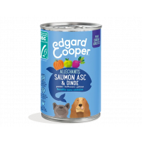 Boite humide Edgard et Cooper Saumon Dinde, Pomme 400 Gr