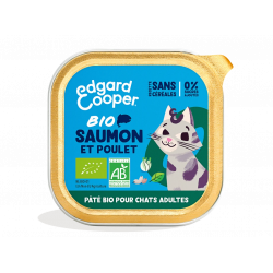 Boite Adulte Paté Organic 85 Gr : POULET SAUMON