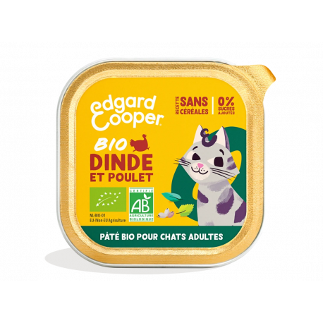 Boite Adulte Paté Organic 85 Gr : DINDE