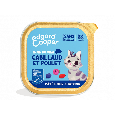 Boite Chaton Paté 85 Gr : CABILLAUDPOULET