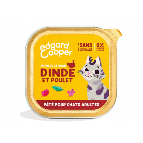 Boite Adulte Paté 85 Gr : DINDE ET POULET