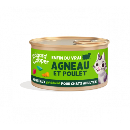 Boite Adulte Chunk 85 Gr : AGNEAU POULET