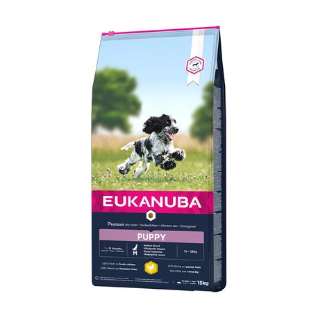 Croquettes pour chiot moyen Eukanuba