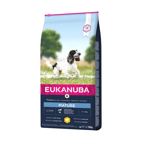 Croquettes pour chien petites et moyennes races senior Eukanuba