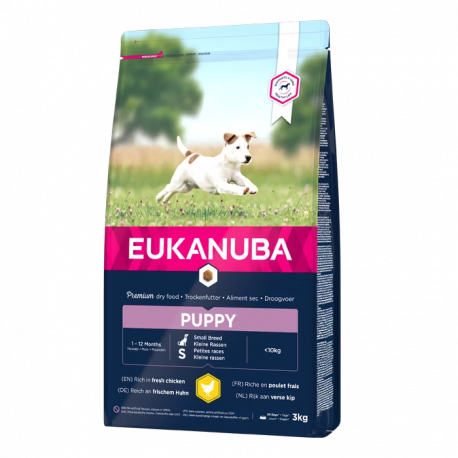 Croquette Eukanuba pour chiot Mini Poulet 3kg