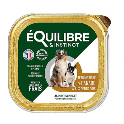 Paté pour chien équilibre & instinct canard 300 GR