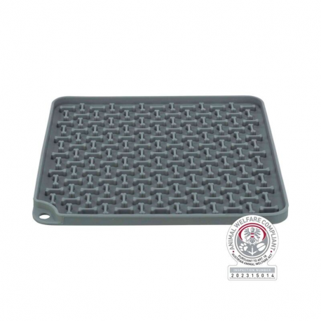 Table Lick'n Snacken silicone 20x20 cm gris fonce