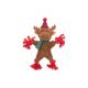 Xmas renne, en peluche/corde, 32 cm