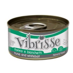 Boite humide pour chat vibrisse thon avec whitebait 70 g