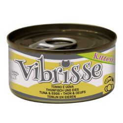 Boite humide pour chaton vibrisse Thon avec Oeuf 70g