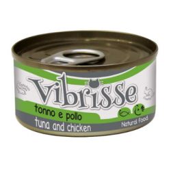 Boite humide pour chat vibrisse Thon avec Poulet 70 g