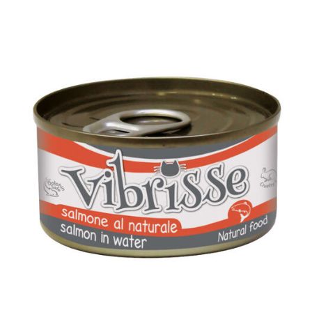 Boite humide pour chat vibrisse Saumon 70 g