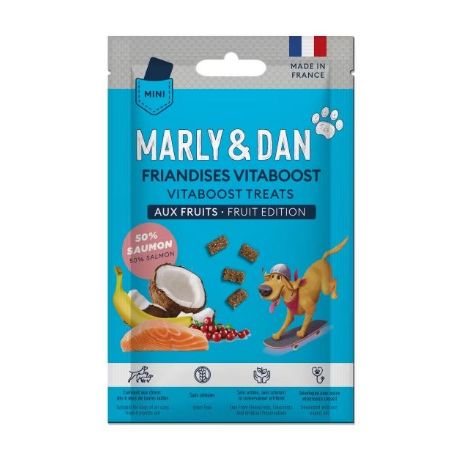 Friandises pour chien Marly & Dan format poche vitaboost fruits chien -20g