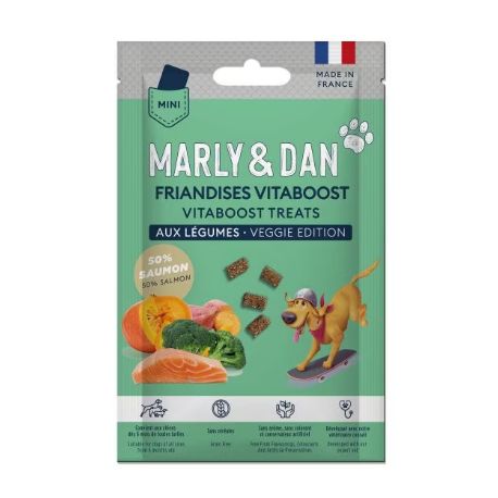 Friandises pour chien Marly & Dan format poche vitaboost légumes chien -20g