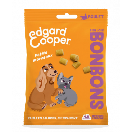 Friandises Edgar et Cooper Bonbons bien joué poulet small 50g