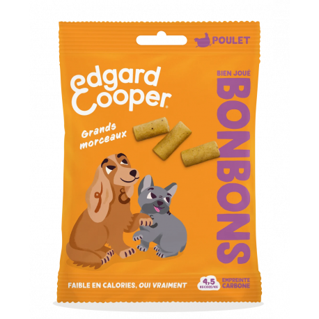 Friandises Edgar et Cooper Bonbons bien joué poulet large 50g