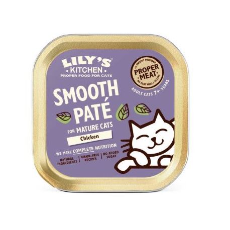 Humide pour chat terrine pour chat senior - Poulet 85g