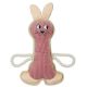 Peluche pour chien buddy lapin rose