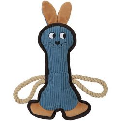 Peluche pour chien buddy lapin bleu