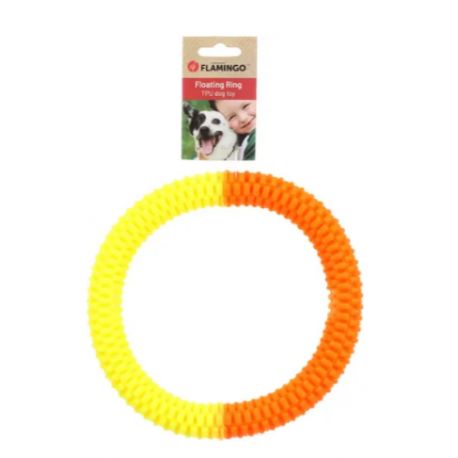 Jouet pour chien lipa anneau jaune/orange