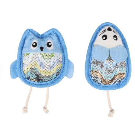 Jouet pour chat kagra souris + hibou bleu