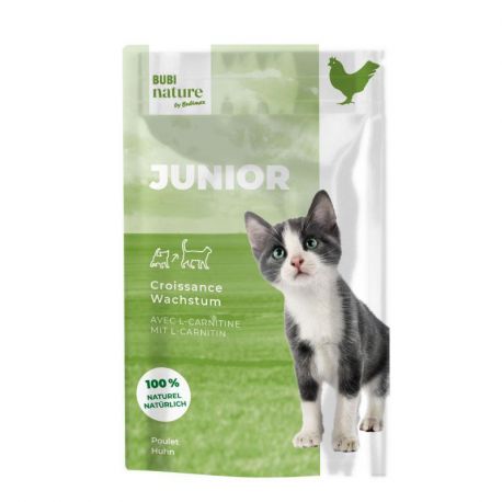 Boite humide pour chat Bubi Nature Junior, poulet, 70g