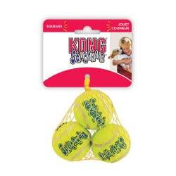 Jouet Kong balle tennis squeaker pour chien