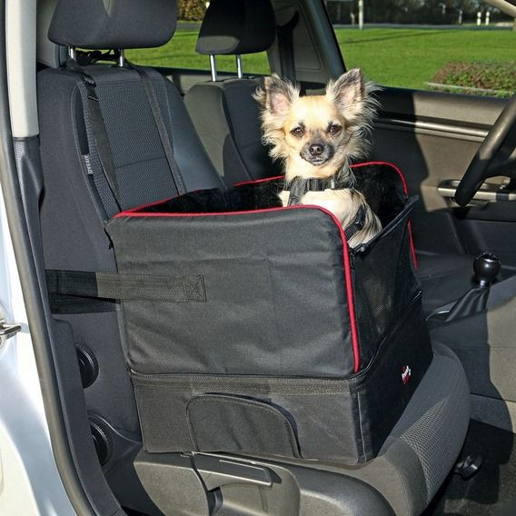 Petsfit Siège rehausseur pour chien/chat avec poches, siège auto pour petit chien  pour voitures, camions et SUV (taille S, marron foncé) : :  Animalerie