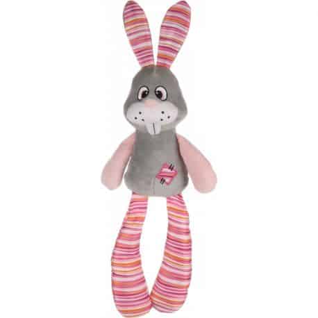 Jouet Pieno Lapin en peluche gris 50 cm